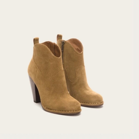 Frye Shoes - Frye Madeline Short In Cashew Brown Ankle Boots